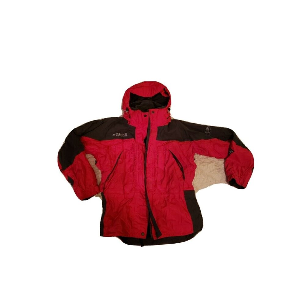 COLUMBIA Core Interchange Titanium Omni Tech Jacket Women's Size S Red